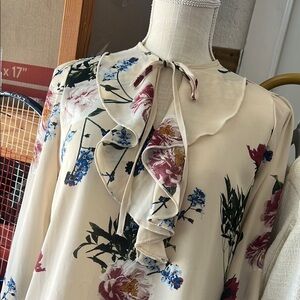 Floral Ruffle Blouse
